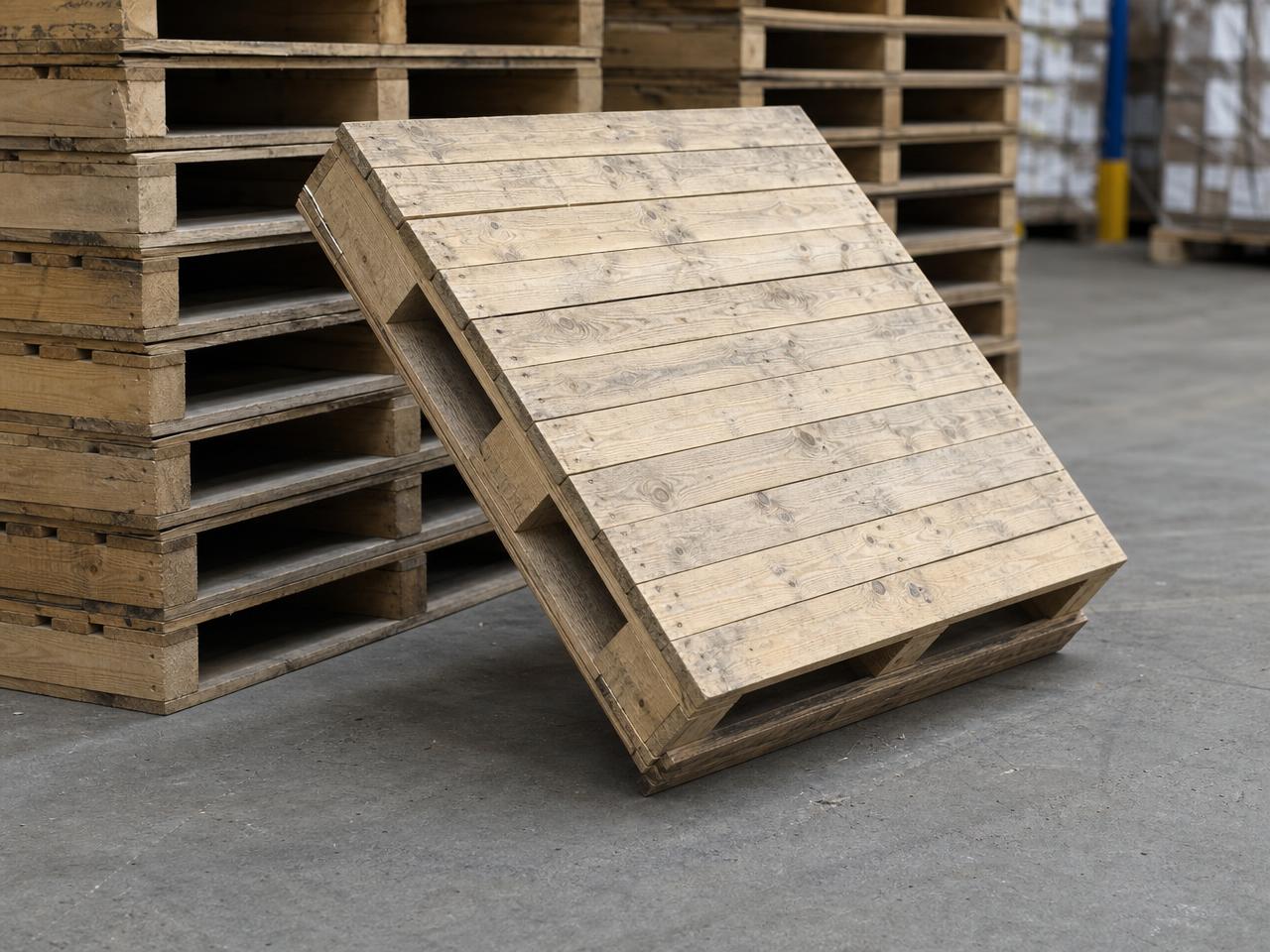 Photograph illustrating uk standard pallets